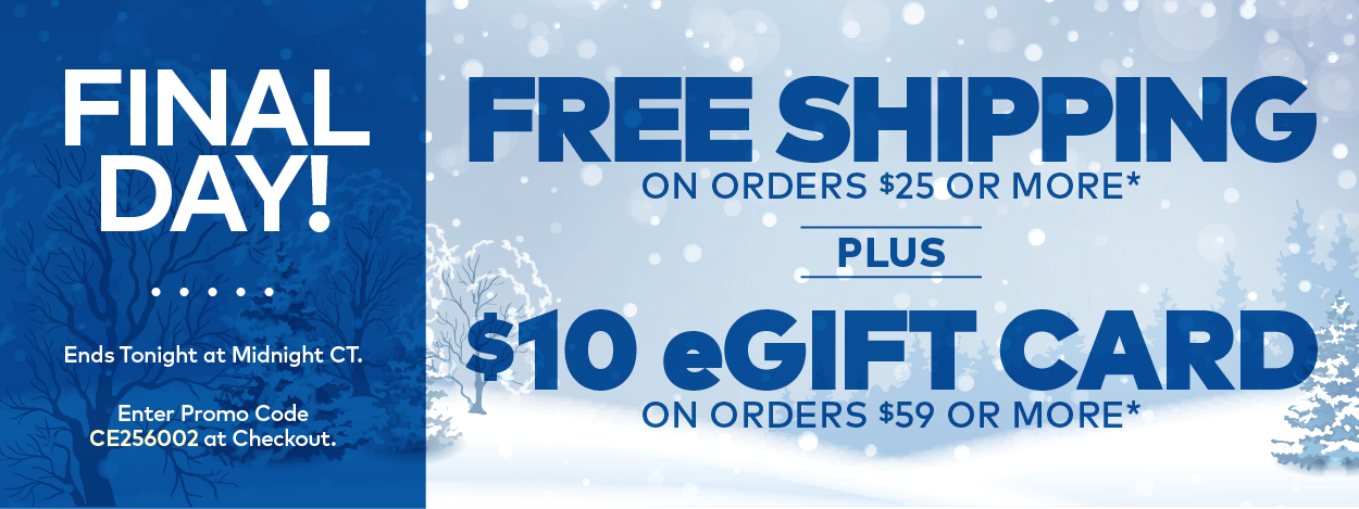 Free Shipping on Orders $25 or More*