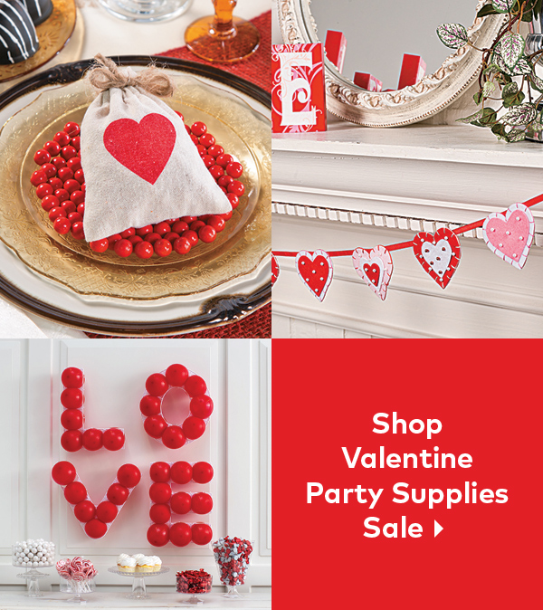 Valentine Party Supplies Sale