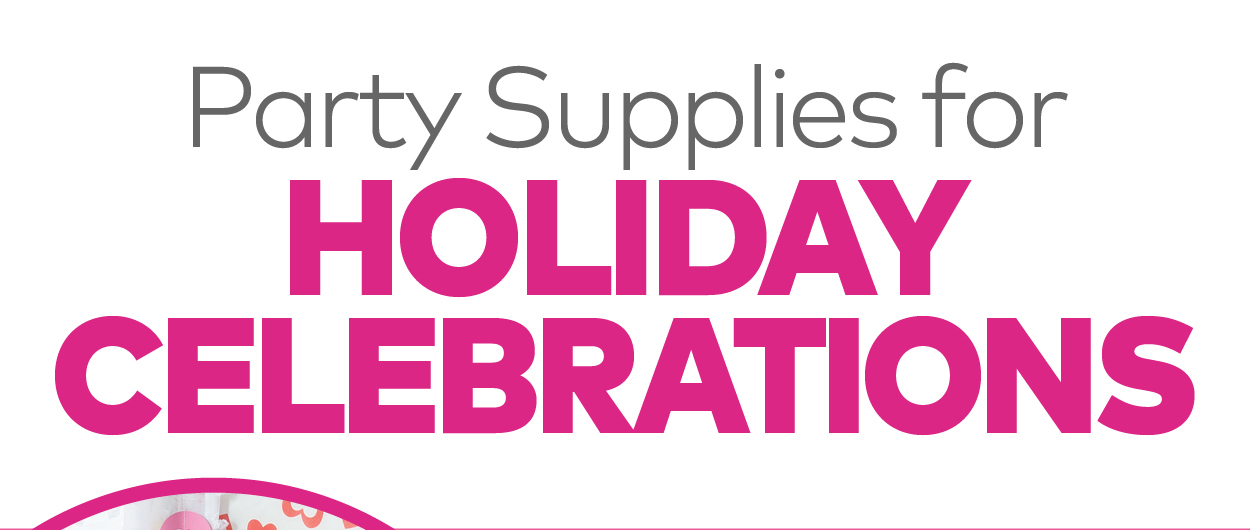 Party Supplies for Holiday Celebrations