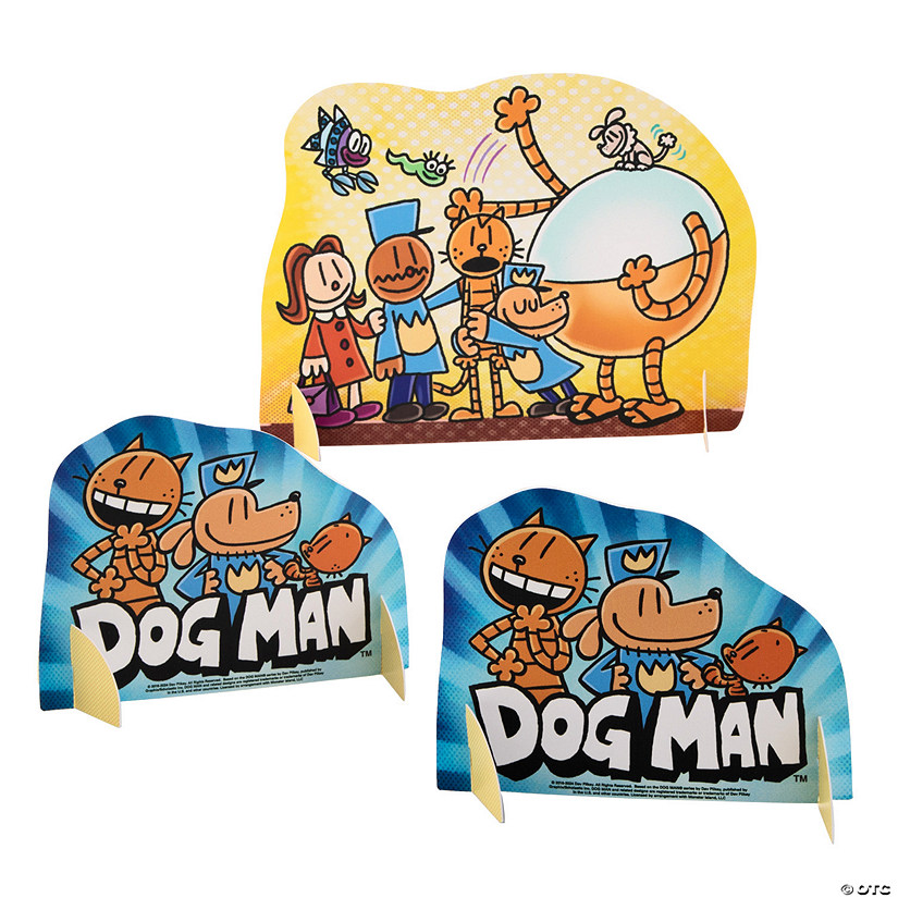 12 3/4" x 9 1/2" Dog ManTM Party Tabletop Decoration Set - 3 Pc.