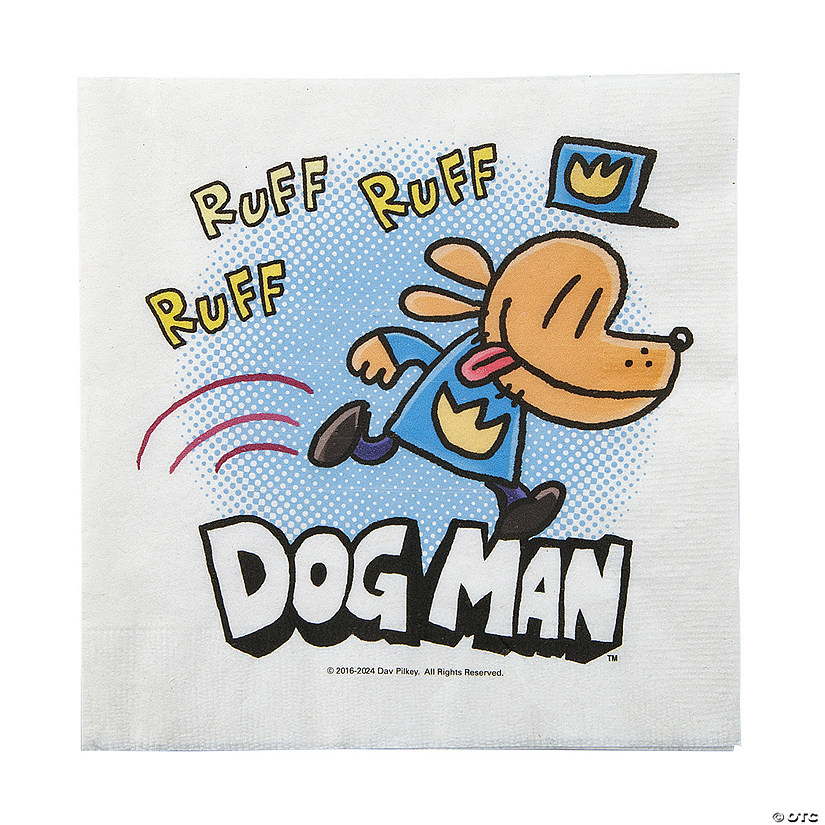 6 1/2" Bulk 50 Ct. Dog Man® Disposable Paper Luncheon Napkins