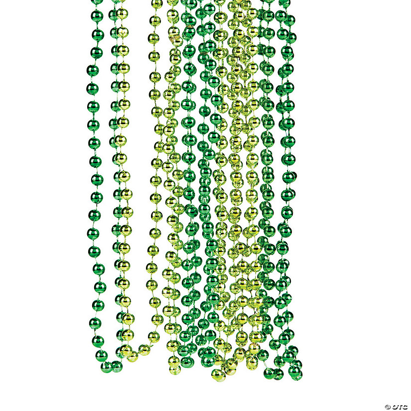 Bulk 48 Pc. Shades of Green Bead Necklaces