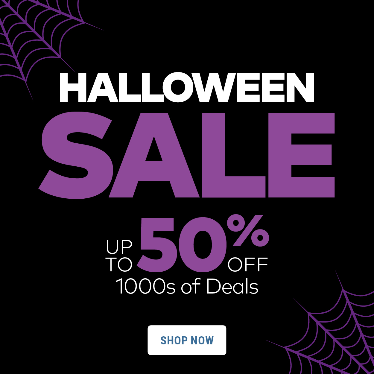 Halloween Sale! Up to 50% Off 1000s of Deals!