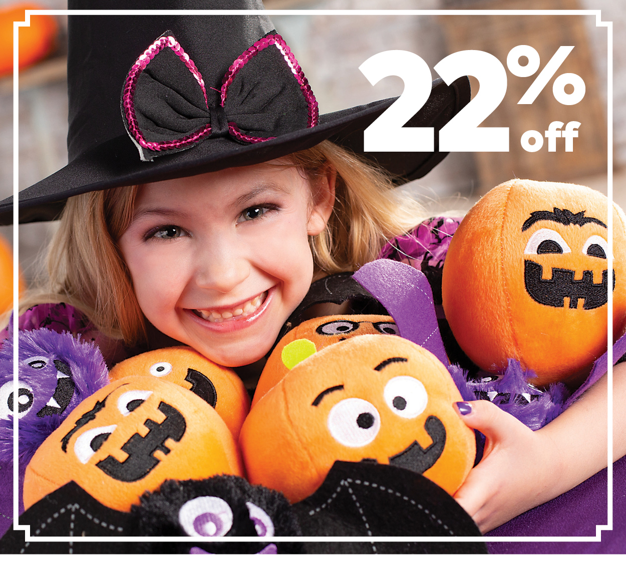 Halloween Funny Face Orange Stuffed Pumpkins