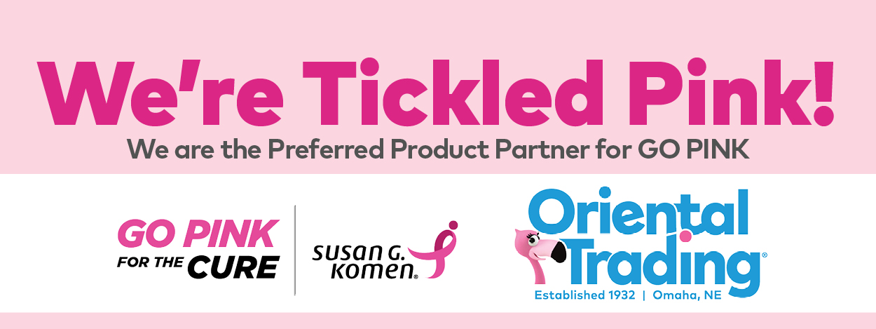 We're Tickled Pink! We are the Preferred Product Partner for GO PINK