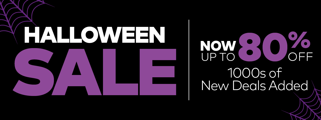 Halloween Sale. Now up to 80% Off. 1000s of New Deals Added.