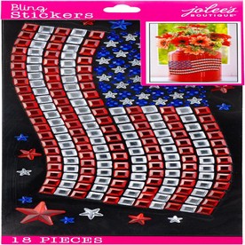 American Crafts Stickers-American Flag