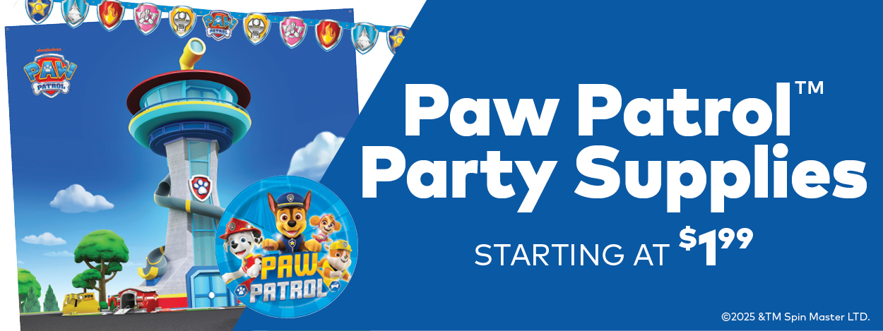 Paw Patrol Party Supplies Starting at $1.99