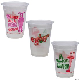 4 1/2" 16 oz. Bulk 50 Ct. A Christmas Story™ Disposable Plastic Cups