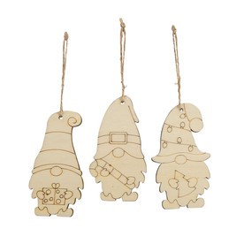 Color Your Own Christmas Gnome Ornaments - 12 Pc.