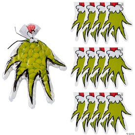 Dr. Seuss™ The Grinch Hand-Shaped Goody Bags - 12 Pc.