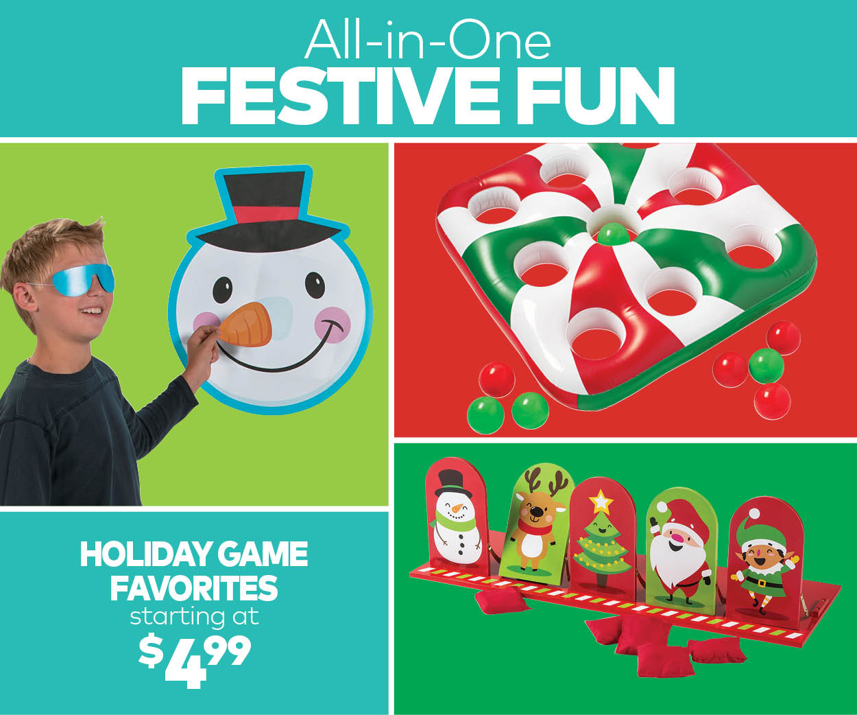 All-in-One Festive Fun. Holiday Game Favorites starting at $4.99.