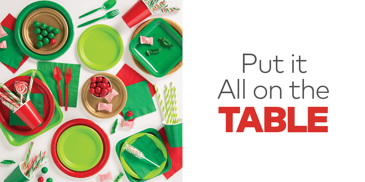 Put it All on the Table. Shop Christmas Tableware.