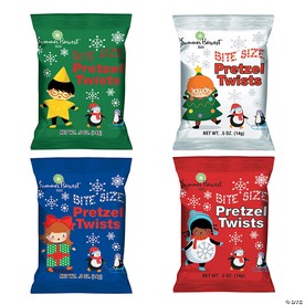 24 oz. Summer Harvest® Christmas Bags of Bite Size Pretzel Twists - 48 Pc.