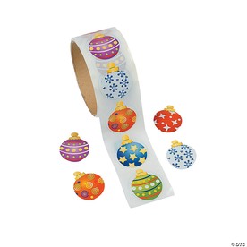 Ornament Sticker Roll - 100 Pc.