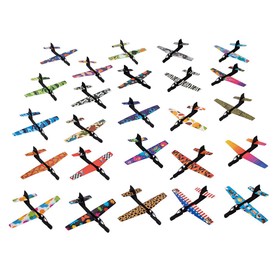 6 1/4" - 6 1/2" Bulk 100 Pc. Toy Jet Cardboard Gliders Assortment