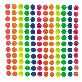 1" Bulk 144 Pc. Mini Bright Neon Rubber Bouncy Ball Assortment