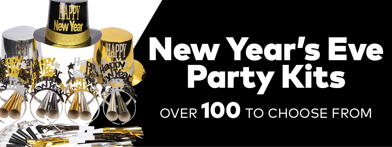 New Year's Eve Party Kits. Over 100 to Choose From.