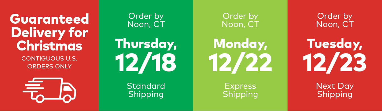 Guaranteed Delivery for Christmas