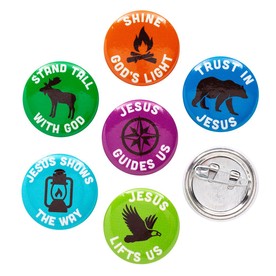 1" Bulk 48 Pc. Mini Great North VBS Metal Buttons