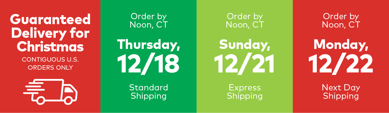 Guaranteed Delivery for Christmas