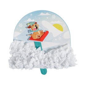 6 1/2" x 6 1/2" Animals Sledding Downhill Pop-Up Craft Kit - Makes 12