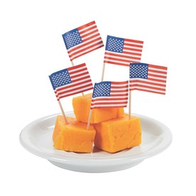 Bulk  144 Pc. USA Flag Picks