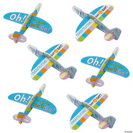 2 3/4" x 4" Bulk 48 Pc. Dr. Seuss™ Oh the Places You’ll Go!™ Foam Gliders