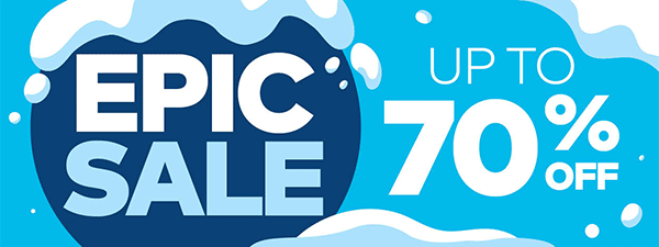 Epic Sale up to 70% Off