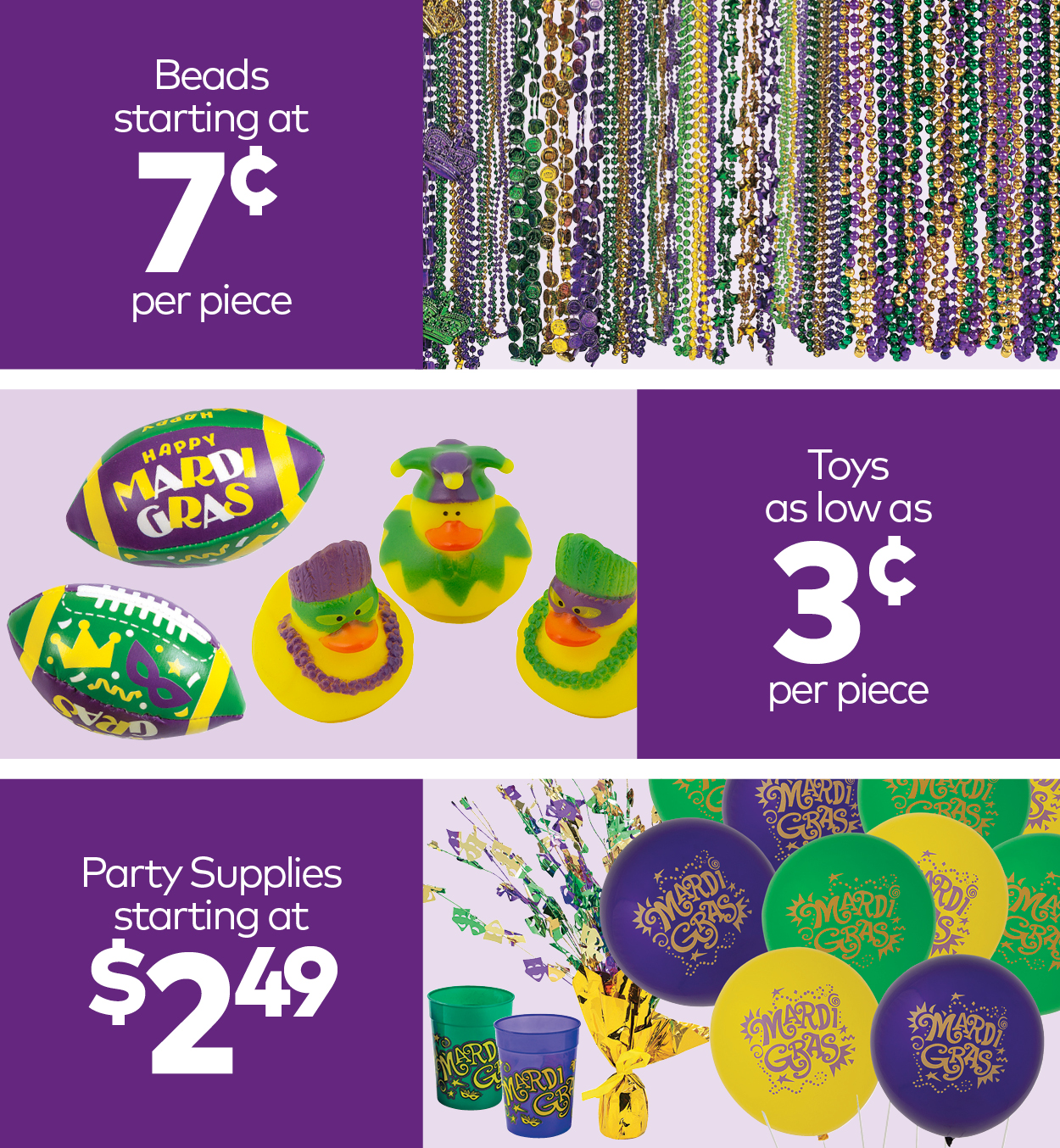 Mardi Gras Supplies