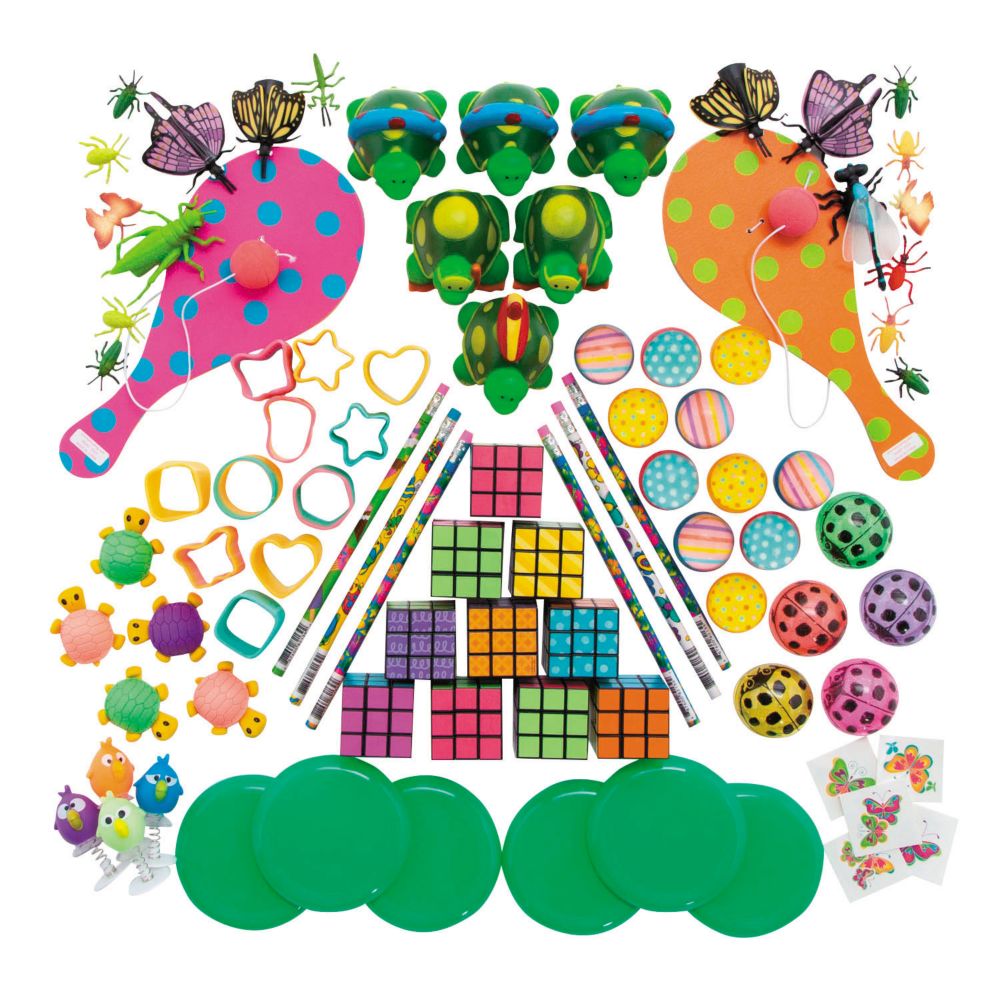 1" - 7 1/2" Bulk 100 Pc. Springtime Novelties & Toys Assortment