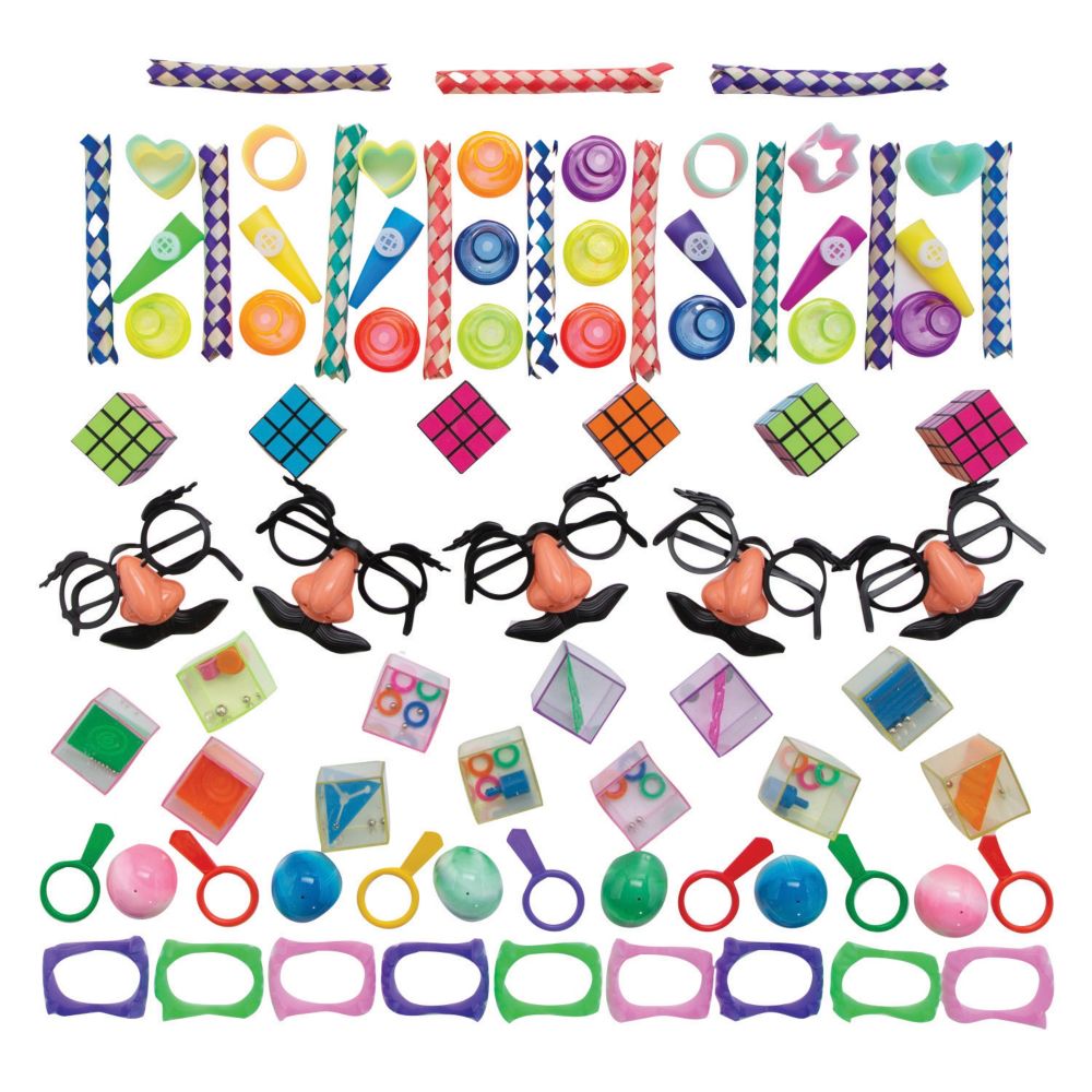 3/4" - 5" Bulk 100 Pc. Medium Classic Toys & Novelties Assortment