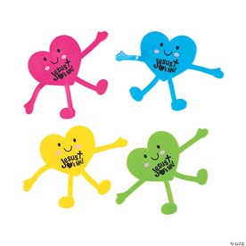 5 1/4" x 3 3/4" Valentine's Day Jesus Loves Me Heart Bendables - 12 Pc.