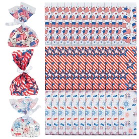 5" x 11" Patriotic Cellophane Bag Assortment - 36 Pc.