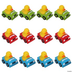 2" x 2 1/2" 4-Wheeler Vehicle Driving Rubber Ducks – 12 Pc.