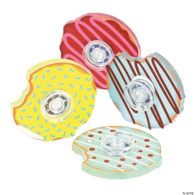 1 1/2" diam. Bright Color Donut-Style Fidget Spinners - 12 Pc.