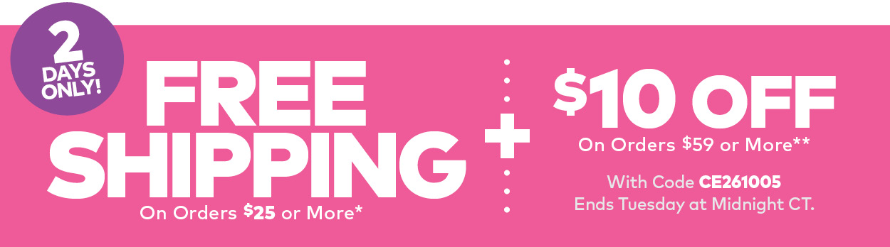 Limited Time! Free Shipping + $20 off!