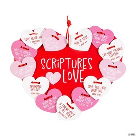 7 3/4" x 6 3/4" Scriptures of Love Lacing Craft Kit - Makes 12