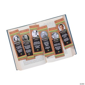2" x 6" Black History Month Influential Figures Cardstock Bookmark Assortment - 24 Pc.