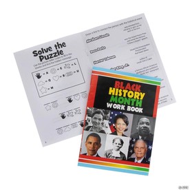5" x 7" 8 pg. Black History Month Paper Activity Books - 24 Pc.