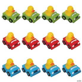 2" x 2 1/2" 4-Wheeler Vehicle Driving Rubber Ducks – 12 Pc.
