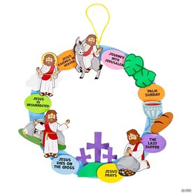 Holy Week Wreath Foam Craft Kit- Makes 12