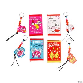 Dr. Seuss™ Valentine’s Day Exchange Keychain Craft Kit - Makes 24