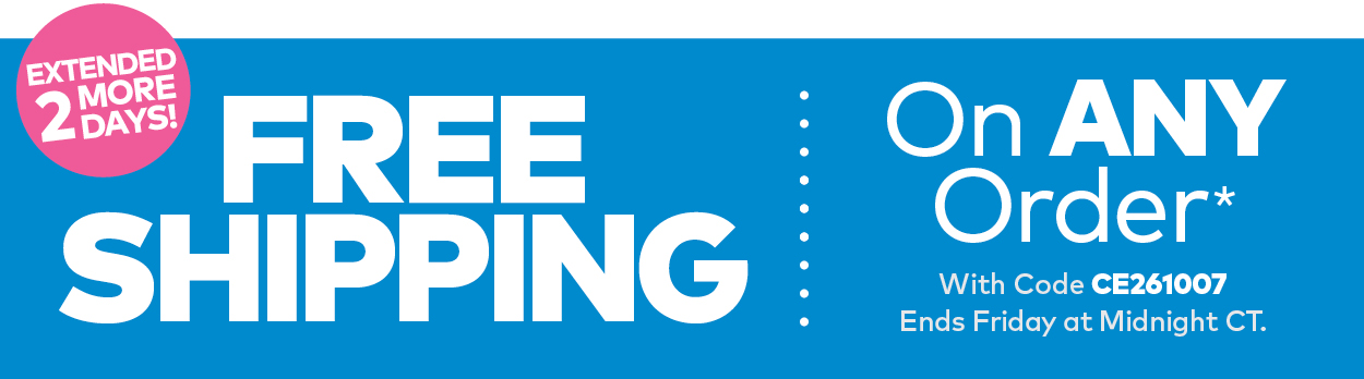 Limited Time! Free Shipping On Orders $25 or More