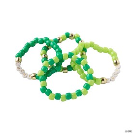 St. Patrick’s Day Lucky Bracelet Assortment - 24 Pc.