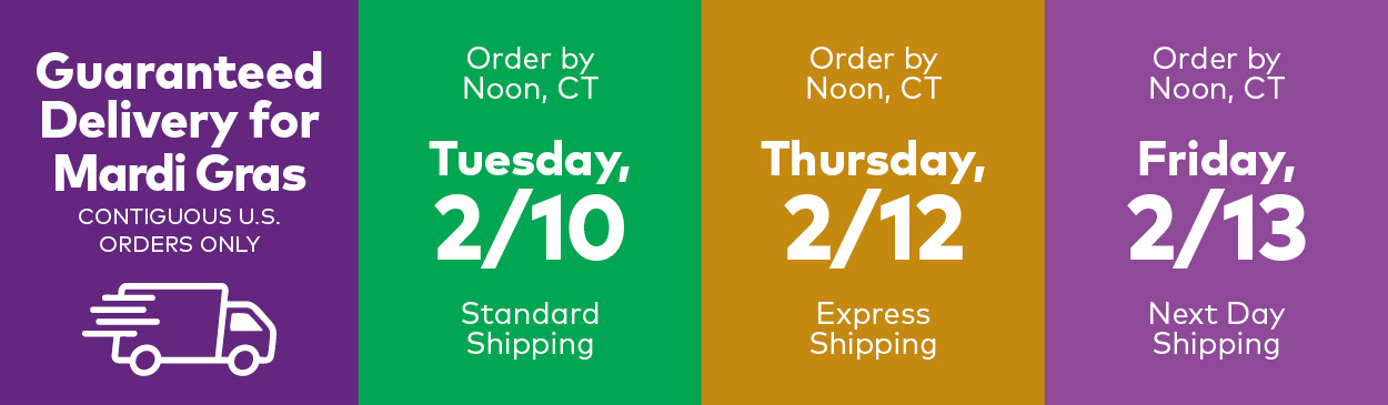 Order for Mardi Gras Delivery