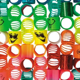 1 1/2" Bulk 96 Pc. Mini Multicolor Plastic Magic Spring Assortment