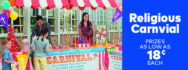 Religious carnival, prizes as low as 18 cents each