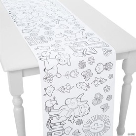 17" x 90" Color Your Own Easter Activity Table Runner Roll