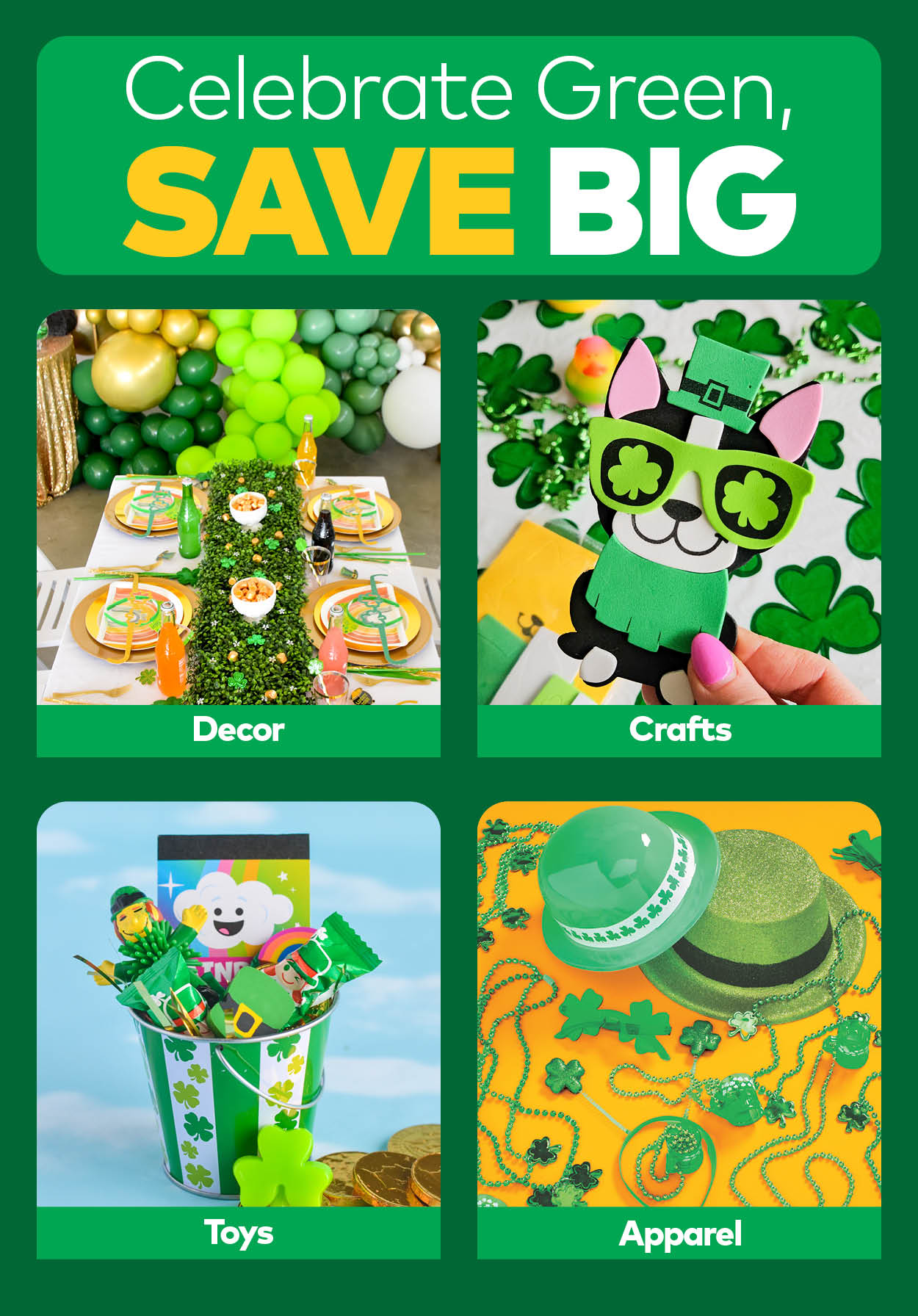 Celebrate Green, save Big